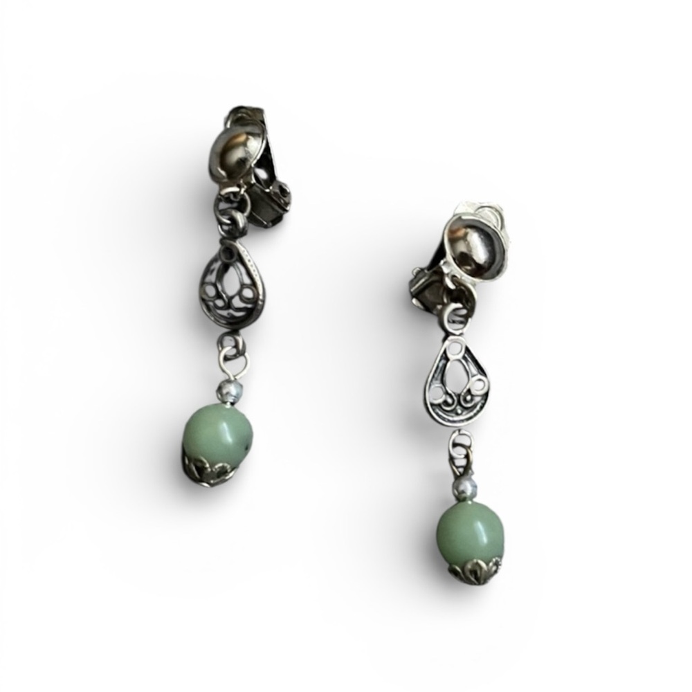 Royal Silver Earrings – Elegant Statement Jewelry – Genuine Silver